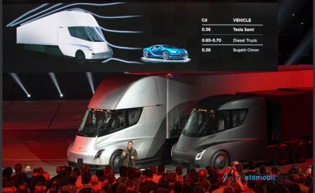 Tesla elektrikli kamyon Semi için menzil duyurdu!